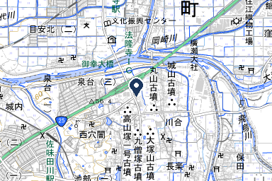シティホール法隆寺の周辺地図