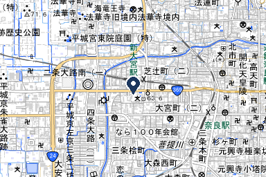泉屋 奈良大宮メモリアルホールの周辺地図