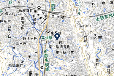 泉屋 メモリアルホール生駒の周辺地図