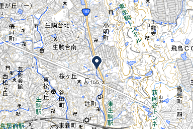 家族葬のファミーユ 東生駒ホールの周辺地図