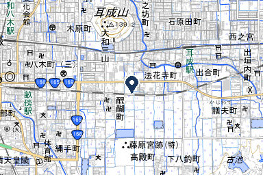シティホール橿原醍醐の周辺地図