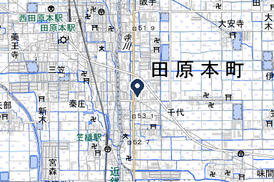 シティホール田原本の周辺地図
