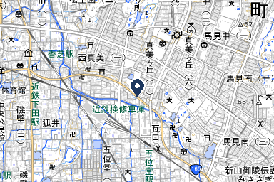 ユアホール香芝の周辺地図