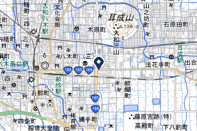 橿原典礼会館の周辺地図
