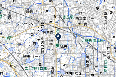 香芝典礼会館の周辺地図