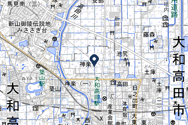 大和高田典礼会館の周辺地図