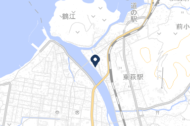 ベルホール萩の周辺地図