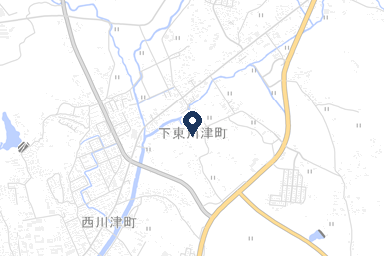 虹のホール かわつの周辺地図