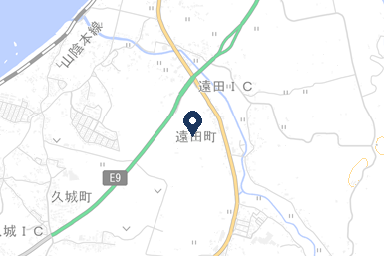 虹のホールますだの周辺地図