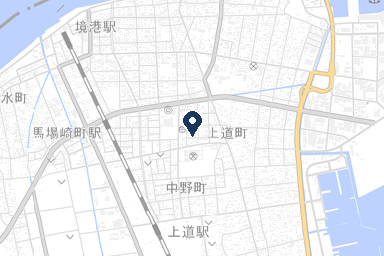 光風境港ホールの周辺地図