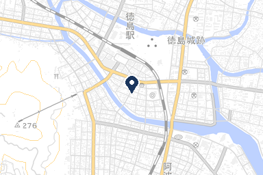 ヤラカス 徳島本店の周辺地図