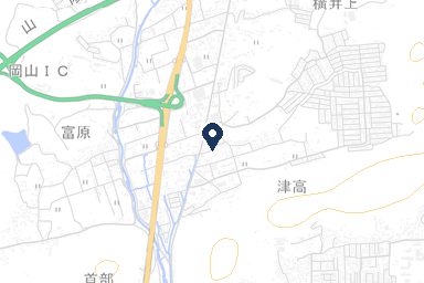 津高シティホールの周辺地図