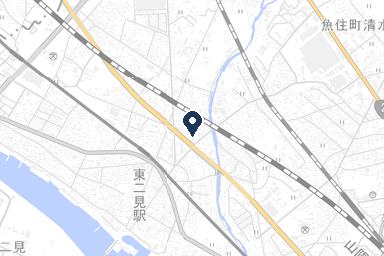 二見やわらぎホールの周辺地図