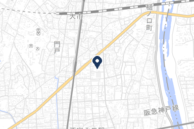 ユアホール門戸厄神の周辺地図