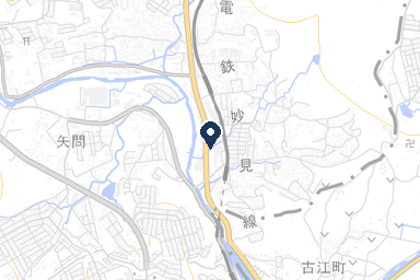 シティホール川西の周辺地図