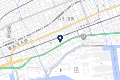 シティホールなだの周辺地図