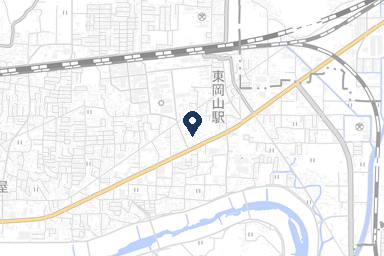 東岡山シティホールの周辺地図