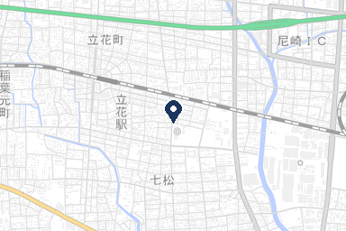 クレリ立花ホールの周辺地図