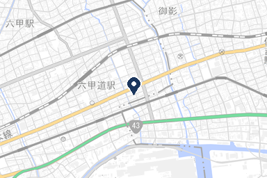 クレリ灘ホールの周辺地図