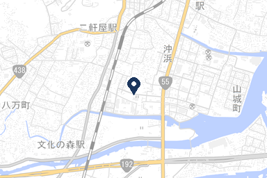 沖浜ベルベ玉鳳院の周辺地図