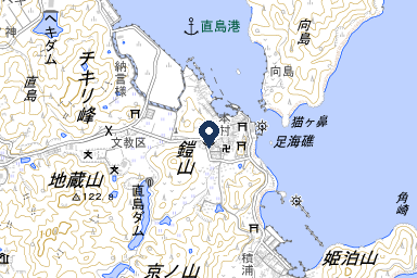 直島町西部公民館の周辺地図