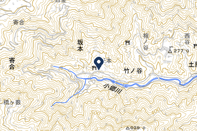坂本地区多目的集会施設の周辺地図