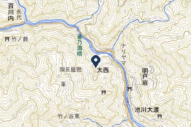 大西地区多目的集会施設の周辺地図