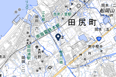 田尻町葬祭場の周辺地図