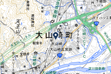 大山崎集会所の周辺地図